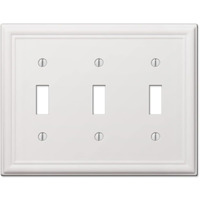 WALLPLATE CHELSEA 3T WHT (Pack of 1)