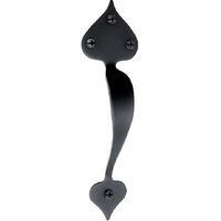 HEART DOOR PULL BLK IRON (Pack of 1)