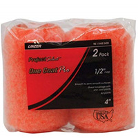 1595388 ROLLER COVER 4""X1/2"" 2PK Linzer Project Select One Coat Pro Polyester 4 in. W X 1/2 in. S Regular Paint Roller Cover (Pack of 12)