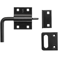 SLIDE BOLT LATCH BLACK (Pack of 1)