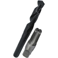 3/8" CARBON STEEL NPT TAP AND 37/64" HSS DRILL BIT KIT