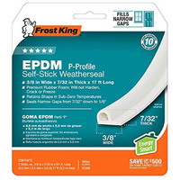 WTHR SEAL EPDM WHT 204"" (Pack of 1)