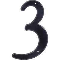 5028592 4"" BLK #3 NAILON 1PC Hillman 4 in. Black Plastic Nail-On Number 3 1 pc (Pack of 10)