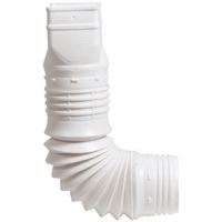 DWNSPOUT ADAPTR 3.75X9 WHT (Pack of 1)