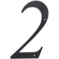5028383 6"" BLK #2 NAILON 1PC Hillman 6 in. Black Plastic Nail-On Number 2 1 pc (Pack of 3)