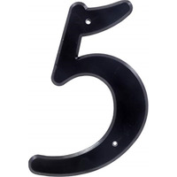 5028627 4"" BLK #5 NAILON 1PC Hillman 4 in. Black Plastic Nail-On Number 5 1 pc (Pack of 10)