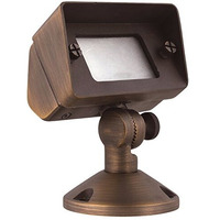 FLOOD LIGHT W2in D4in H6in ANTIQUE BRASS INCLUDES STAKE G4 HALOGEN 35W(LIGHT SOURCE NOT INCLUDED)