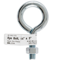 BOLT EYE W/NUT 3/8""X3"" (Pack of 10)