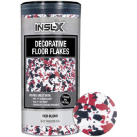 DECOR FLOOR FLKS RED10OZ (Pack of 1)