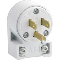 ANGLE GROUND PLUG 15A WH (Pack of 1)