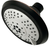 Kingston Brass KX1546 Vilbosch 5" 5-Function Shower Head, Naples Bronze