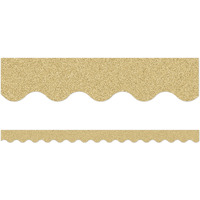 GOLD GLITZ SCALLOPED BORDER TRIM