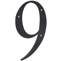 5028376 6"" BLK #9 NAILON 1PC Hillman 6 in. Black Plastic Nail-On Number 9 1 pc (Pack of 3)