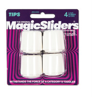 LEG TIP RBR WHT 1"" (Pack of 6)