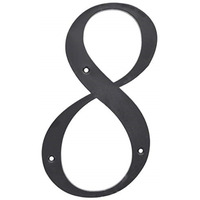 5028382 6"" BLK #8 NAILON 1PC Hillman 6 in. Black Plastic Nail-On Number 8 1 pc (Pack of 3)