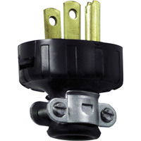 HANDLE PLUG GRND 15A BLK (Pack of 1)