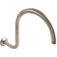 Kingston Brass K114C8 Restoration 14-Inch Shower Arm and Flange, Brushed Nickel