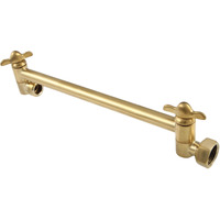Kingston Brass K153A7 10" High-Low Shower Arm Adjustable, Brushed Brass