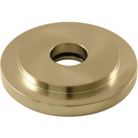 Kingston Brass FLEURO7 Manhattan Heavy Duty Round Solid Cast Brass Shower Flange, Brushed Brass