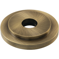 Kingston Brass FLEURO3 Manhattan Heavy Duty Round Solid Cast Brass Shower Flange, Antique Brass