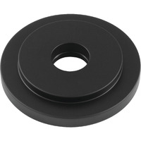 Kingston Brass FLEURO0 Manhattan Heavy Duty Round Solid Cast Brass Shower Flange, Matte Black
