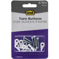TURN BUTON PLATIC 8PC (Pack of 1)