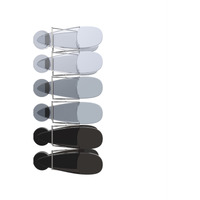 BAG CLIPS BLACK/GRAY 6PC (Pack of 1)
