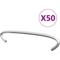 vidaXL Gabion Hooks 50 pcs Galvanized Steel 3.9"