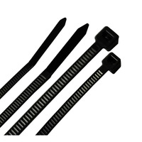 CABLETIE 4&8"" BLK (Pack of 1)