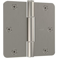 5037148 DOOR HINGE RND SN 5/8"" National Hardware 3.5 in. L Satin Nickel Door Hinge (Pack of 1)