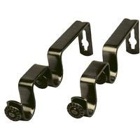 13/16 inch Rod Double Bracket Pair - Antique Brass