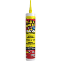 Flex Seal Flex Paste Flood Protection RPSYELR10 - Cartridge Flood Paste Sealant Waterproof Removeable Rubber Yellow Caulking - 9 Fluid Ounces