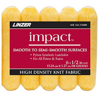 1014616 ROLLER COVER FBRC 6X1/2"" Linzer Better Fabric 6 in. W X 1/2 in. S Mini Paint Roller Cover (Pack of 6)