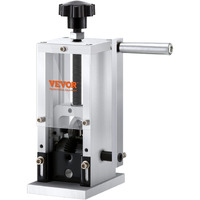 VEVOR Manual Wire Stripping Machine, 0.06''-0.98'' Copper Stripper with Hand Crank or Drill Powered, Visible Stripping Depth Reference, Portable Aluminum Frame Wire Peeler for Scrap Copper Recycling