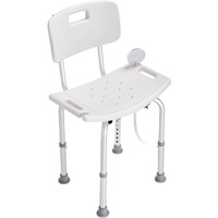 VEVOR Shower Chair, Shower Seat with Back, Adjustable Height Shower Stool, Shower Chair for Inside Shower Bathtub, Non-slip Bathroom Bench Bath Chair for Elderly Disabled Handicap, 350 lbs Capacity
