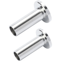 VEVOR 121 Pack T316 Stainless Steel Protector Sleeves for 5/32" 3/16" Wire Rope Cable Railing, DIY Balustrade T316 Marine Grade, Come with A Free Drill Bit, Silver