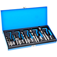 VEVOR 131 PCS Helicoil Thread Repair Kit SAE Tool 1/4 5/16 3/8 7/16 1/2 in UNC