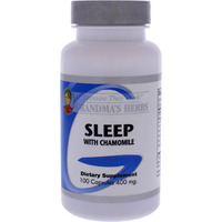 Sleep With Chamomile Capsules by Grandmas Herbs for Unisex - 100 Count Dietary Supplement