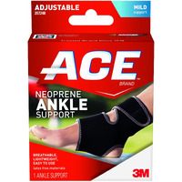Ace Neoprene Ankle Brace, One Size (1 Brace)