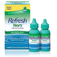 Refresh Tears Lubricant Eye Drops, 2 Count (Pack of 1)