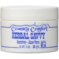 Country Comfort Herbal Savvy Comfrey, Aloe Vera, 1 Ounce
