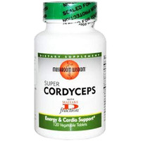 Mushroom Wisdom Super Cordyceps Caplets, 120 Count