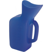 URINAL FEMALE PLASTIC BLUE GRAFCO