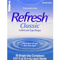 l Allergan Refresh Lubricant Eye Drops For Mild To Moderate Dry Eye, Single Use - 30 Ea