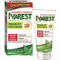 Ivarest Anti-Itch Cream, Poison Ivy Treatment, Poison Ivy Relief Product, Poison Oak Relief, Poison Sumac Relief, Maximum Strength, Medicated, 2 Ounce