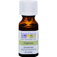 Aura Cacia Personal Care Cypress Essential Oil 0.5 Oz. Bottle