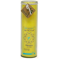Aloha Bay Unscented Chakra Jar Protection Manipura Candle, Yellow, 1 EA