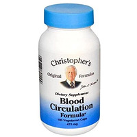 Dr. Christopher's Original Formulas Blood Circulation Formula Capsules, 475mg, 100 Count