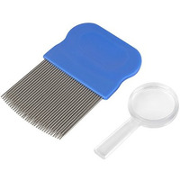 Ezy Dose Kids Lice and Eggs Comb | Hair Care for Baby, Toddler, Adult | Stainless Steel Pin Teeth