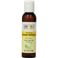 Aura Cacia Sweet Almond Skin Care Oil | GC/MS Tested for Purity | 118ml (4 fl. oz.)